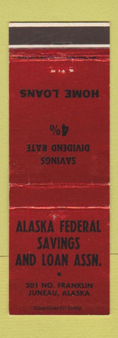 Matchbook Cover - Alaska Federal Savings Loan Juneau AK