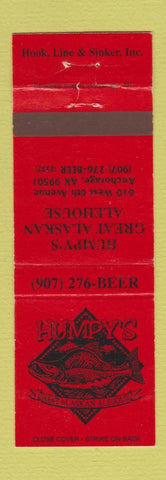 Matchbook Cover - Humpy's Great Alaskan Ale House Anchorage AK