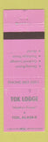 Matchbook Cover - Tok Lodge Tok AK