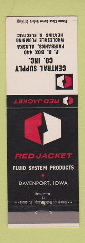 Matchbook Cover - Red Jacket Fluid System Central Supply Fairbanks AK