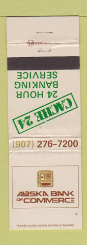 Matchbook Cover - Alaska Bank of Commerce AK WEAR