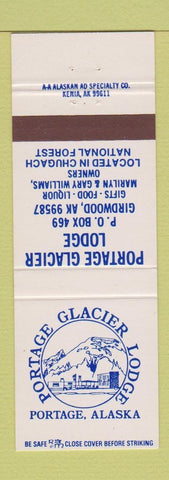Matchbook Cover - Portage Glacier Lodge Portage AK