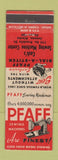 Matchbook Cover - Pfaff Sewing Machines Cash's Juneau AK