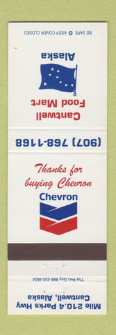Matchbook Cover - Cantwell Food Mart Cantwell AK Chevron oil gas
