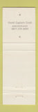 Matchbook Cover - Hotel Captain Cook Anchorage AK