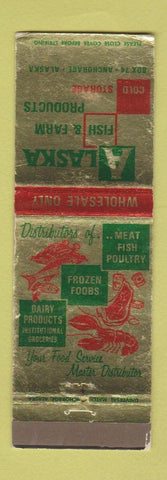 Matchbook Cover - Alaska Fish & Farm Products Anchorage AK WEAR