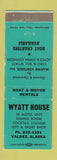 Matchbook Cover - Wyatt House Valdez AK WORN