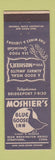 Matchbook Cover - Moshier's Blue Goose Inn Stratford CT