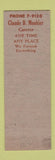 Matchbook Cover - Moshier's Blue Goose Inn Stratford CT
