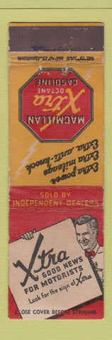 Matchbook Cover - Macmillan oil gas CROWN WEAR