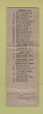 Matchbook Cover - Washington Shirts Jim Reiner Chicago IL UNIVERSAL LONG WEAR