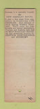 Matchbook Cover - Barclay Hotel Los Angeles CA KING MIDAS WEAR