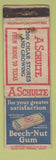 Matchbook Cover - A Schulte Cigars Beech Nut Gum DQ WORN