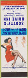 Matchbook Cover - Scotty's Drive Inn Anderson CA pinup