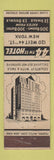 Matchbook Cover - 44th Street Hotel New York City FEDERAL LONG