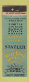 Matchbook Cover - Statler Hotels Boston Buffalo Cleveland Detroit DQ WORN
