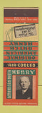 Matchbook Cover - American Dutch Henry Pittsburgh PA restaurant Federal