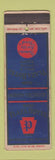 Matchbook Cover - Plaza Hotel Harrisburg PA UNIVERSAL LONG WEAR