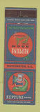Matchbook Cover - Earle Restaurant Neptune Room Washington DC Federal