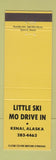 Matchbook Cover - Little Ski Mo Drive In Kenai AK
