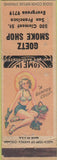 Matchbook Cover - Goetz Smoke Shop San Francisco CA pinup