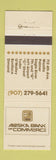 Matchbook Cover - Alaska Bank of Commerce AK