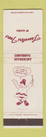 Matchbook Cover - Travelers Inn Fairbanks Anchorage AK WEAR