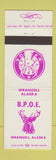 Matchbook Cover - Elks Lodge Wrangell AK