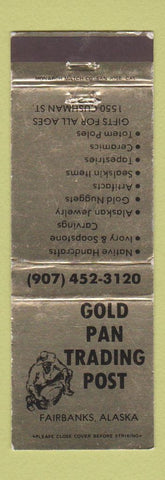 Matchbook Cover - Gold Pan Trading Post Fairbanks AK