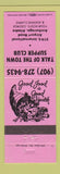 Matchbook Cover - Talk of the Town Supper Club Anchorage AK