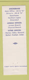 Matchbook Cover - First National Bank Anchorage AK