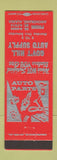 Matchbook Cover - Gov't Hill Auto Supply parts Anchorage AK