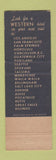 Matchbook Cover - Westward Hotel Anchorage AK Chart Room