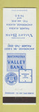Matchbook Cover - Matanuska Valley Bank Anchorage AK Palmer