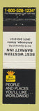 Matchbook Cover - Best Western Barratt Inn Anchorage AK WEAR