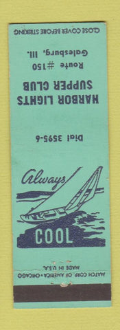 Matchbook Cover - Harbor Lights Supper Club Galesburg IL