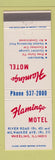 Matchbook Cover - Flamingo Motel Wheeling IL
