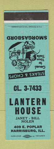 Matchbook Cover - Lantern House Harrisburg IL