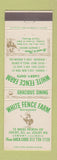 Matchbook Cover - White Fence Farm Lemont IL