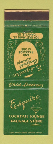 Matchbook Cover - Esquire Cocktail Lounge Danville IL