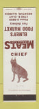 Matchbook Cover - Elmer's Food Market Decatur IL Boxer? Dog