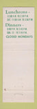 Matchbook Cover - Vera Megowen Restaurant Evanston IL