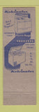 Matchbook Cover - Furniture Kelvinator Refrigerator Edenton NC low phone #