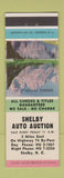Matchbook Cover - Shelby Auto Auction NC