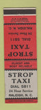 Matchbook Cover - Strop Taxi Raleigh NC