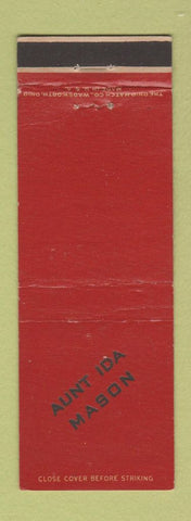 Matchbook Cover - Aunt Ida Mason IMPRINT