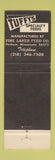 Matchbook Cover - Tuffy's Feeds dog food cat food Perham MN