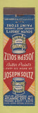 Matchbook Cover - Sunshine Paints Joseph Soltz Alantic City NJ
