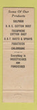 Matchbook Cover - Taylor Chemical Insecticides Agriculture Aberdeen NC
