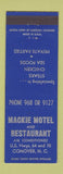 Matchbook Cover - Mackie Motel Restaurant Conover NC low phone #
